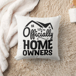 We're Officially Homeowners Cool Family House meme Cushion