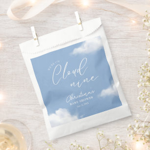 We're on Cloud 9 Baby Shower Blue Favour Bags
