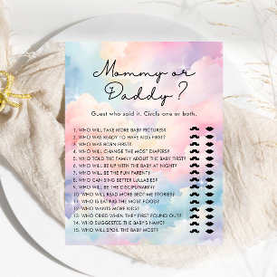 We're On Cloud 9 Mummy or Daddy Baby Shower