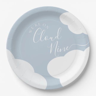 We're On Cloud Nine Paper Plate