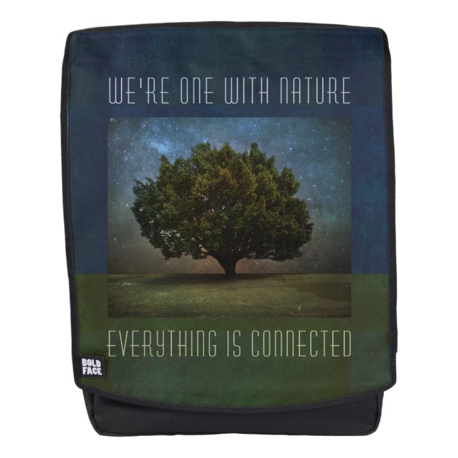 We're one with Nature - Everything is connected Backpack (Front)
