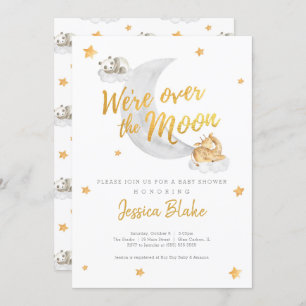 We're Over The Moon Invitation