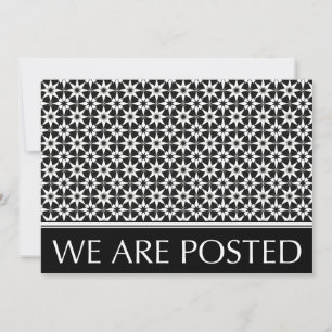 we're posted announcement : vintage pattern