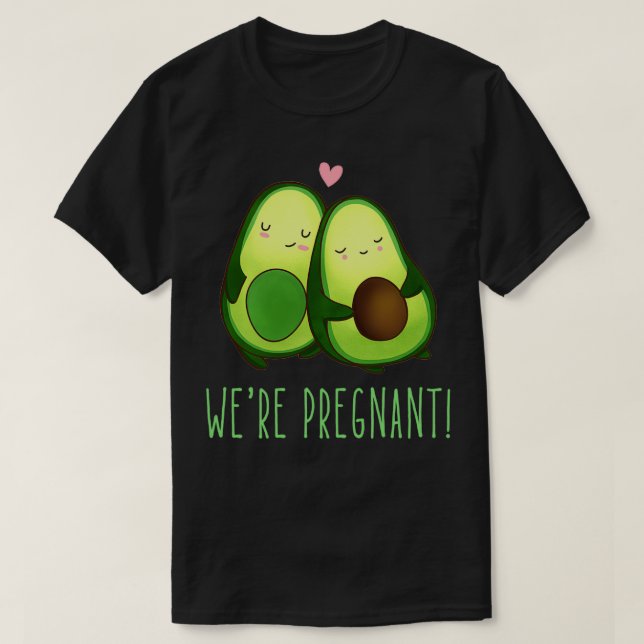 Were Pregnant Christmas Announcement T-Shirt (Design Front)