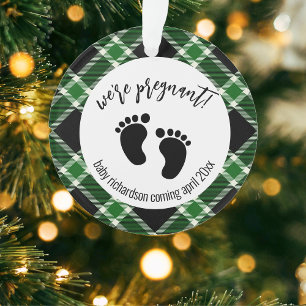 We're Pregnant Christmas Pregnancy Announcement Or Ornament