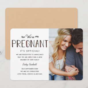 We're Pregnant   Pregnancy Announcement