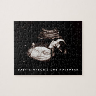 We're Pregnant Sonogram Pregnancy Announcement Jigsaw Puzzle