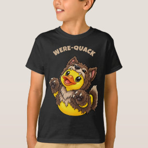 Were-Quack Werewolf Rubber Duck Halloween T-Shirt