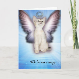 We're so sorry - Cat Sympathy - Group Card