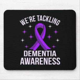 We're Tackling Dementia Awareness Alzheimer's Purp Mouse Mat