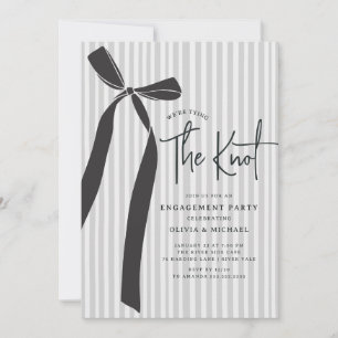 We're Tying the Knot Engagement Invitation
