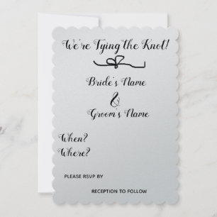 We're Tying the Knot! Invitation