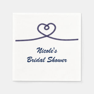 We're tying the knot nautical beach Wedding Napkin
