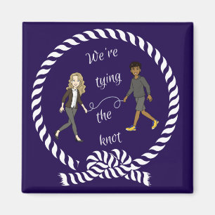 We're Tying The Knot Nautical Coloured Anime Magnet