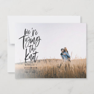 We're tying the knot save the date