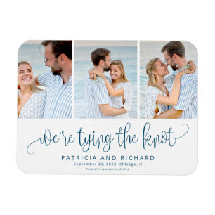 We're Tying The Knot Save The  Date 3 Photo Magnet