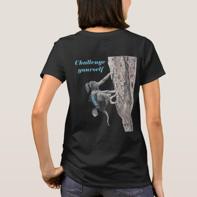 Wererat Girl Rock Climbing Sport Fantasy Shirts (Back)