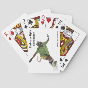 Wererat Snowboarder Sport Fantasy Playing Cards