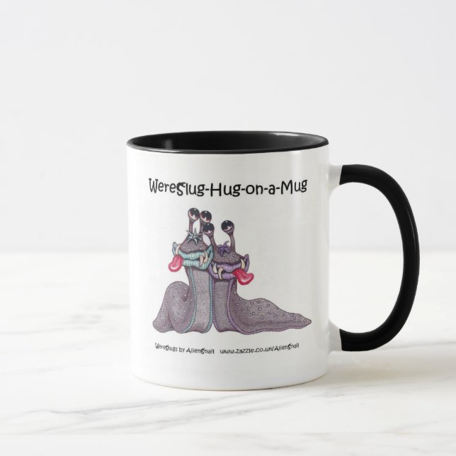 WereSlug Hug Mug - WereSlug-Hug-on-a-Mug (Right)