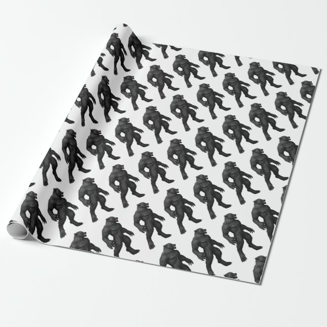 Werewolf #2 wrapping paper (Unrolled)
