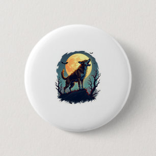 Werewolf Beagle Howl 6 Cm Round Badge