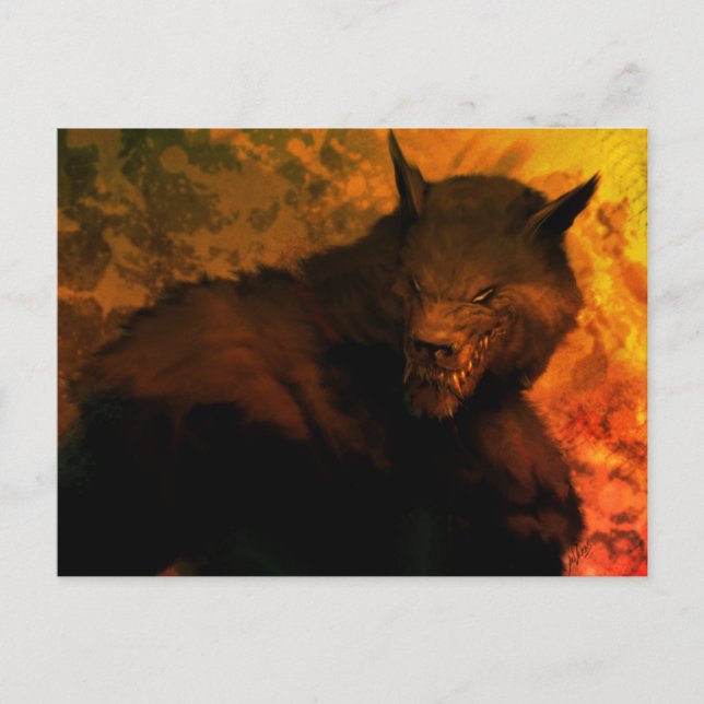 Werewolf bust Postcard (Front)