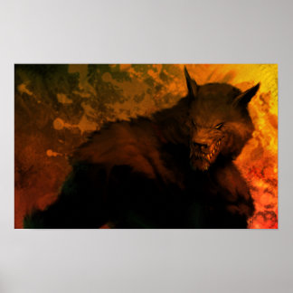 werewolf bust poster