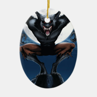 Werewolf Ceramic Tree Decoration