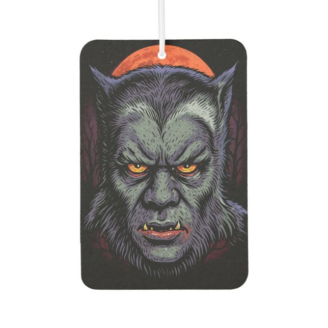 Werewolf Curse Car Air Freshener (Front)
