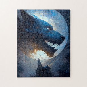 Werewolf Dark Fantasy Horror Jigsaw Puzzle