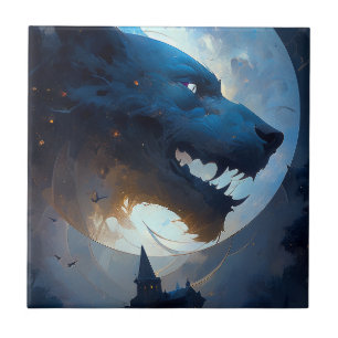 Werewolf Dark Fantasy Horror Tile