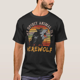 Werewolf Full Moon Vintage Werewolf T-Shirt