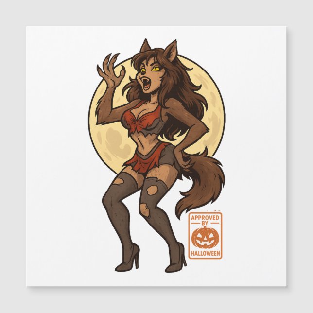 Werewolf Girl Cartoon (Front)