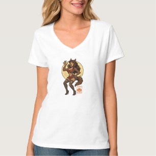 Werewolf Girl Cartoon T-Shirt