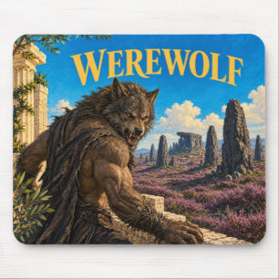 Werewolf, Gothic Fantasy Monster Mouse Mat