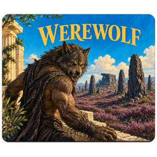 Werewolf, Gothic Fantasy Monster Mouse Mat