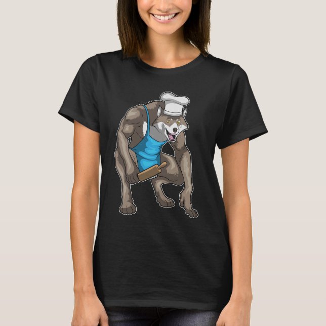 Werewolf Halloween Baker T-Shirt (Front)