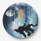 Werewolf halloween birthday invitation