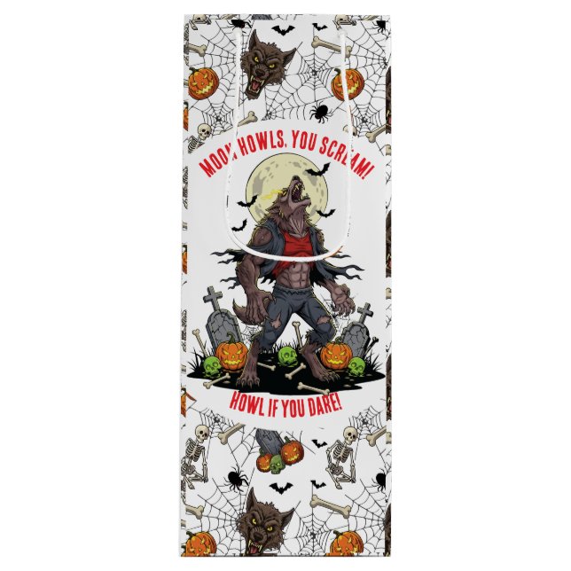 🐺 Werewolf Halloween Gift Bag 🎃💀 (Front)