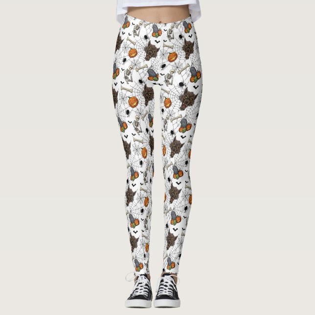 🐺 Werewolf Halloween Leggings 🎃💀 (Front)