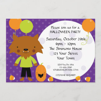 Werewolf Halloween Party Invitation