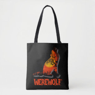 Werewolf Halloween    Tote Bag