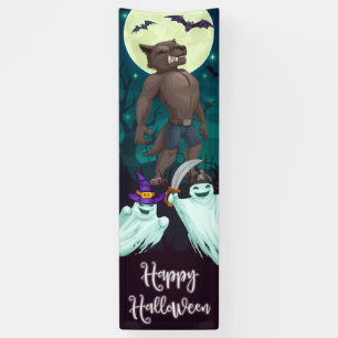 Werewolf - Happy Halloween Banner