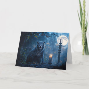 Werewolf Happy Halloween Super Spooky Card