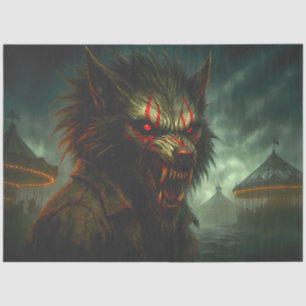 Werewolf Haunted Carnival Gothic Horror Halloween Tissue Paper