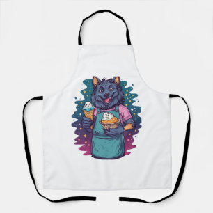 Werewolf Ice Cream Stand Apron