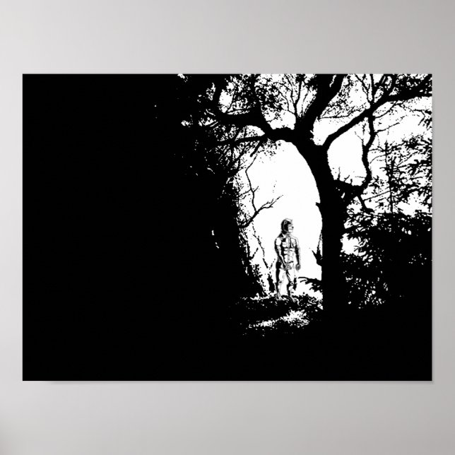 Werewolf in Forest Poster (Front)