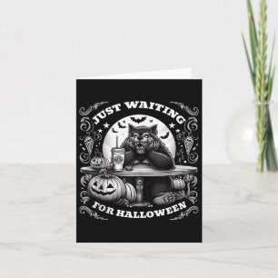 Werewolf Just Waiting For Halloween Spooky Scary N Card