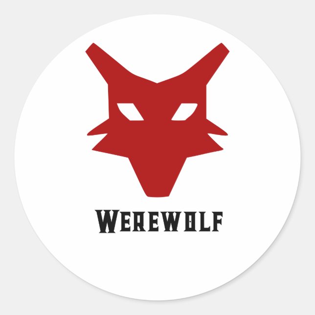 Werewolf Laptop Sticker (Front)