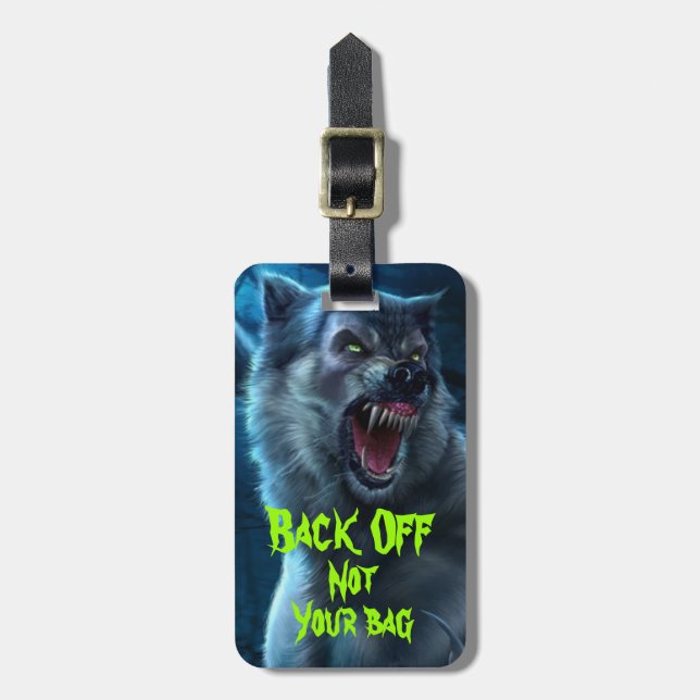 Werewolf Luggage Tag (Front Vertical)